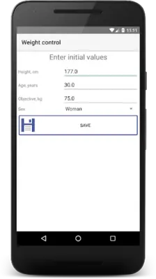 Контроль веса android App screenshot 6